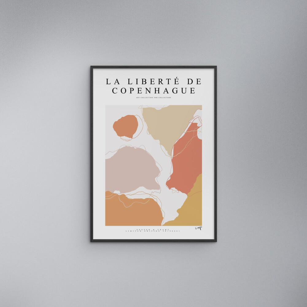 POSTER mit Rahmen Poster & Frame - Collection - La Liberté De Copenhague - 2019 001 - Multicolor/Schwarz, Holz/Papier (30/40cm) - Poster&Frame