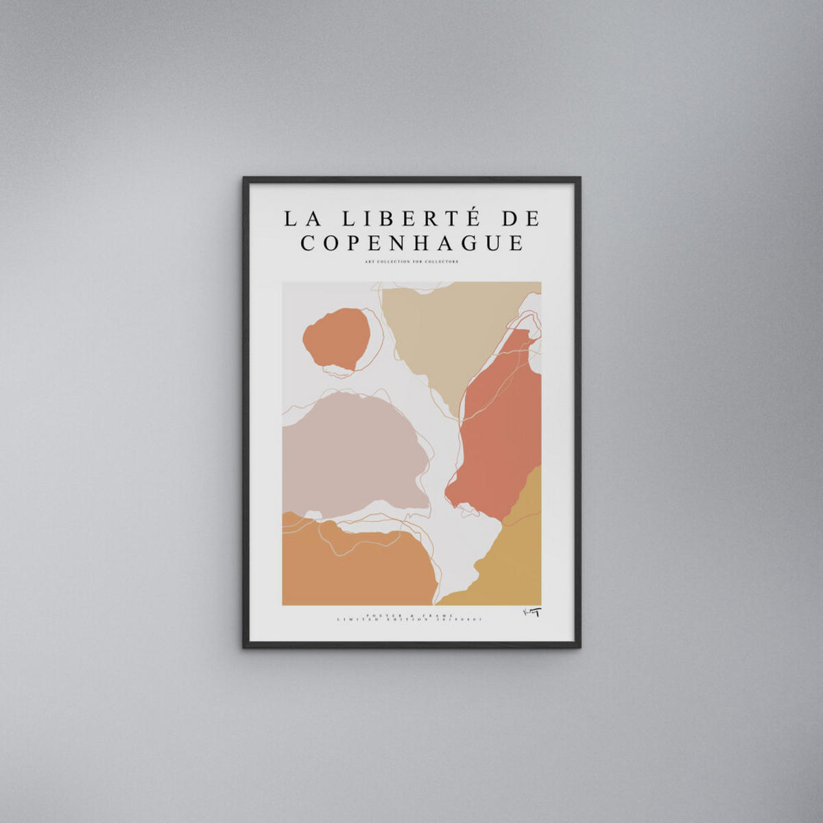 POSTER mit Rahmen Poster & Frame - Collection - La Liberté De Copenhague - 2019 001 - Multicolor/Schwarz, Holz/Papier (30/40cm) - Poster&Frame