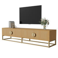 TV-BOARD mit 4 Türen 180 cm Holzoptik - Braun, Holzwerkstoff (40/40/180cm) - Beauniv