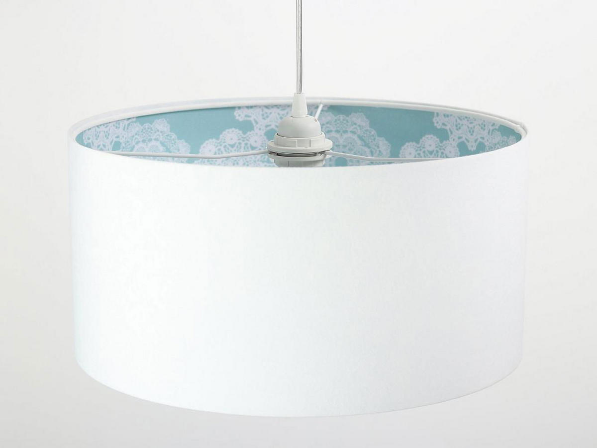 HÄNGELEUCHTE Blau 30/20 cm - Blau/Weiß, Kunststoff (30/0.45/20cm) - ONZENO