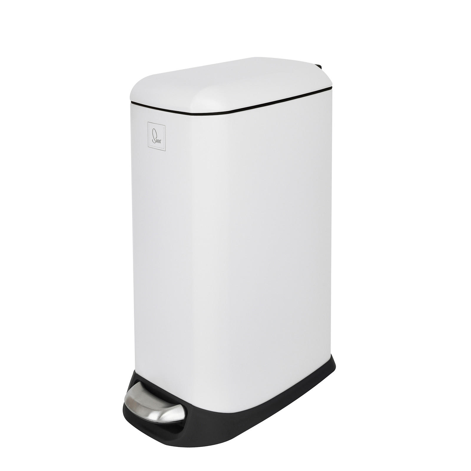 MÜLLEIMER TS20 20l Weiß - Weiß, Metall (23.5/55.5/42cm) - SVITA