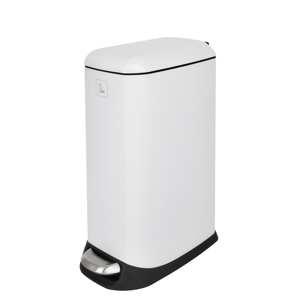 MÜLLEIMER TS20 20l Weiß - Weiß, Metall (23.5/55.5/42cm) - SVITA