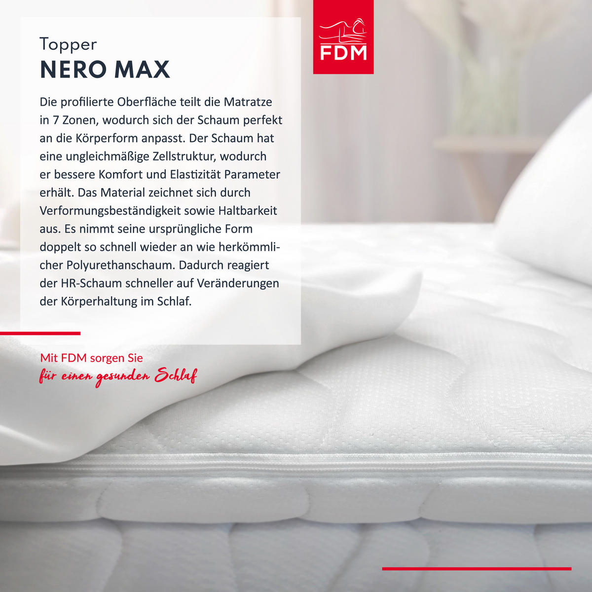 TOPPER Nero Max - Weiß, Textil (120/200cm) - FDM
