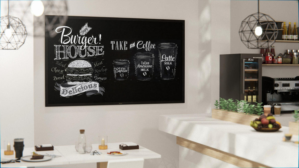KREIDETAFEL mit Schwarz Holzrahmen 200x120cm - Schwarz, Holz (200/120/2cm) - ALLboards