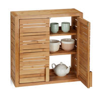 WANDSCHRANK - Hellbraun, Holz (56/56.5/21cm) - Relaxdays