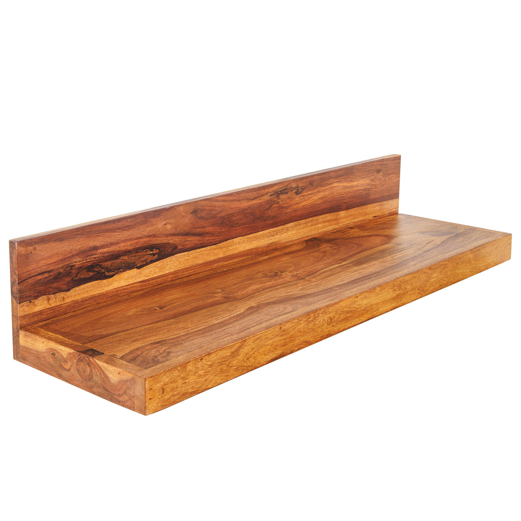 WANDREGAL MAKASSAR Sheesham Natur 80 cm - Braun, Holz (80/17/24cm) - riess-ambiente