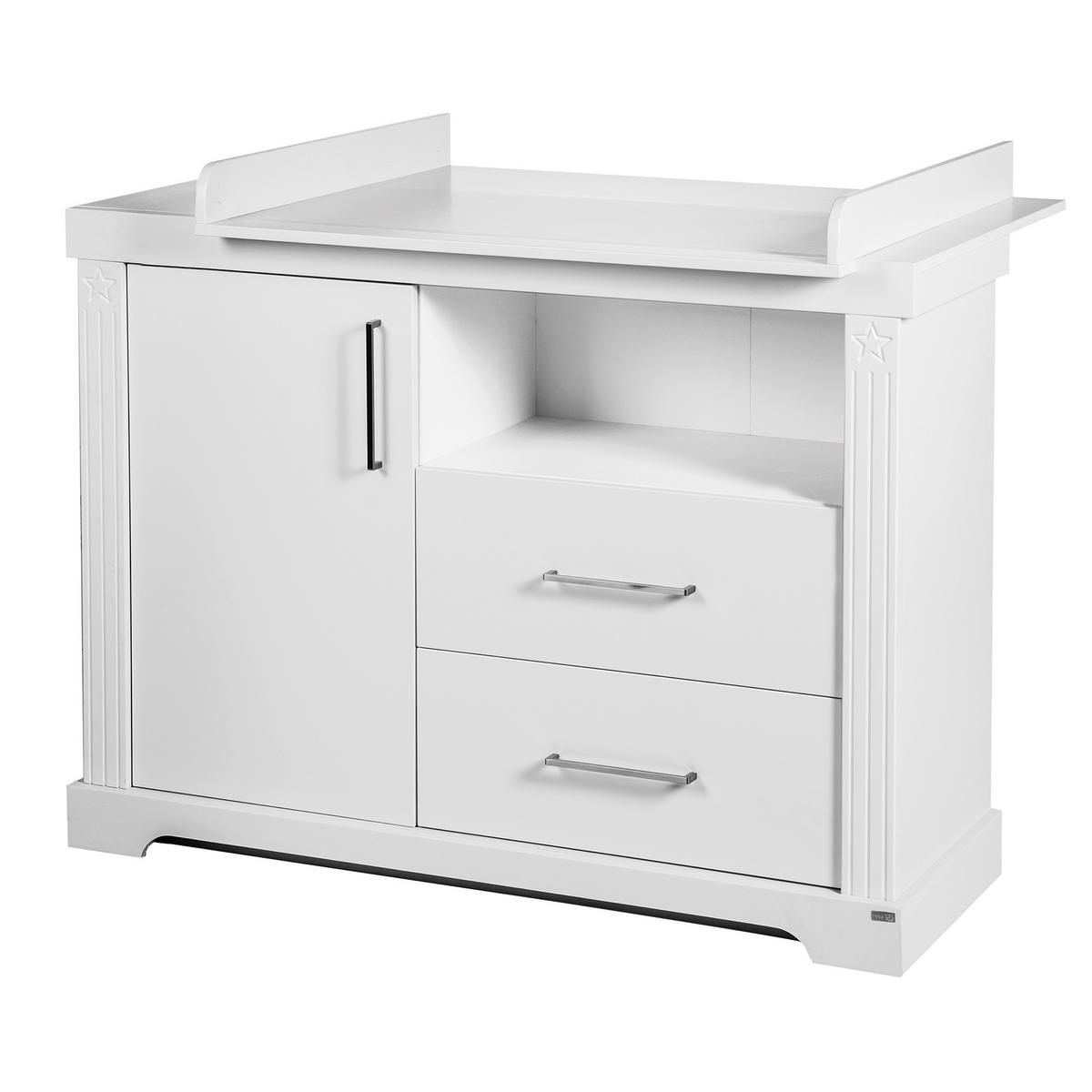 BABYZIMMER-SET Maxi 2-teilig - Weiß, Holzwerkstoff (78/83/143cm) - Roba