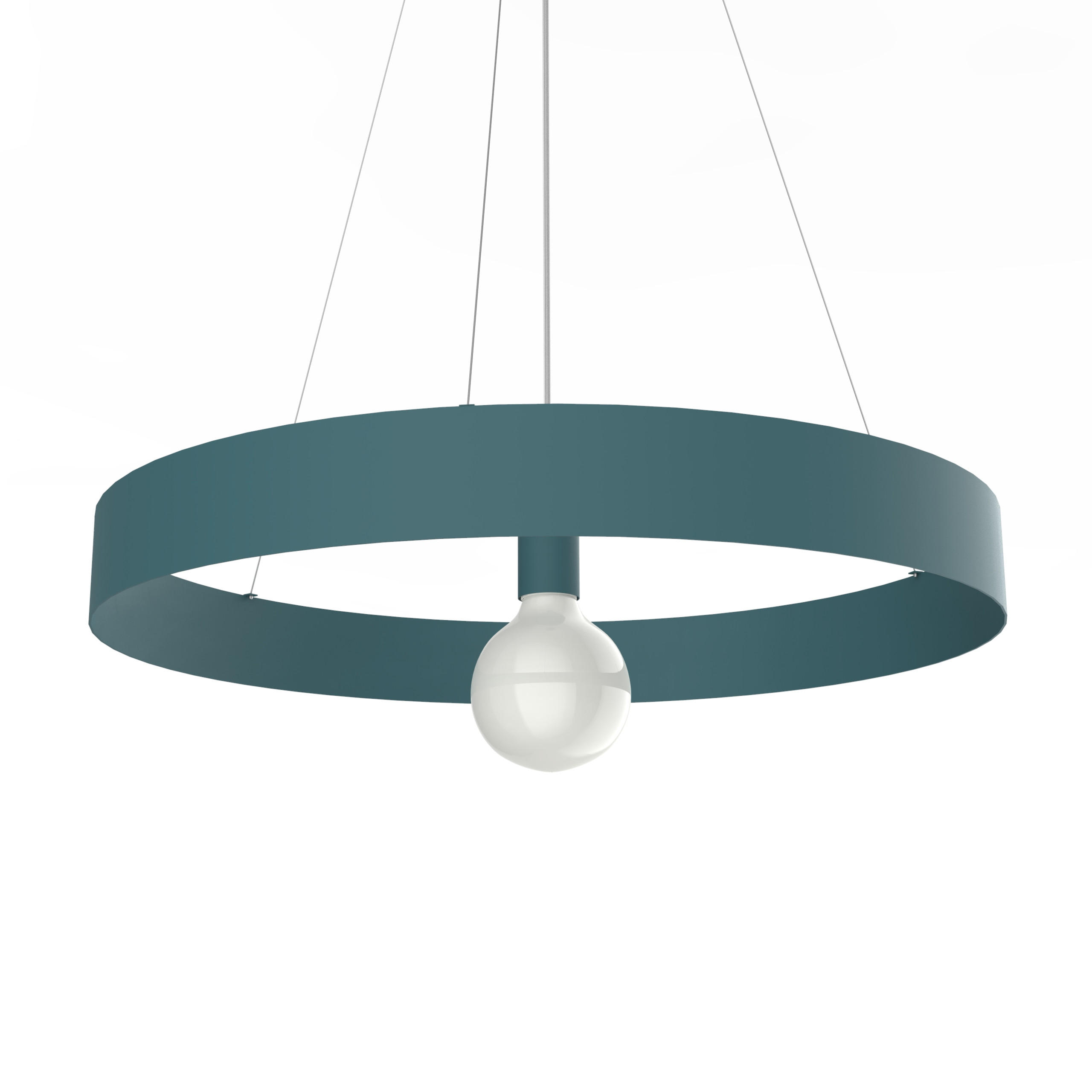 HÄNGELEUCHTE - Blau, Metall (60/60/6cm) - Lumicom