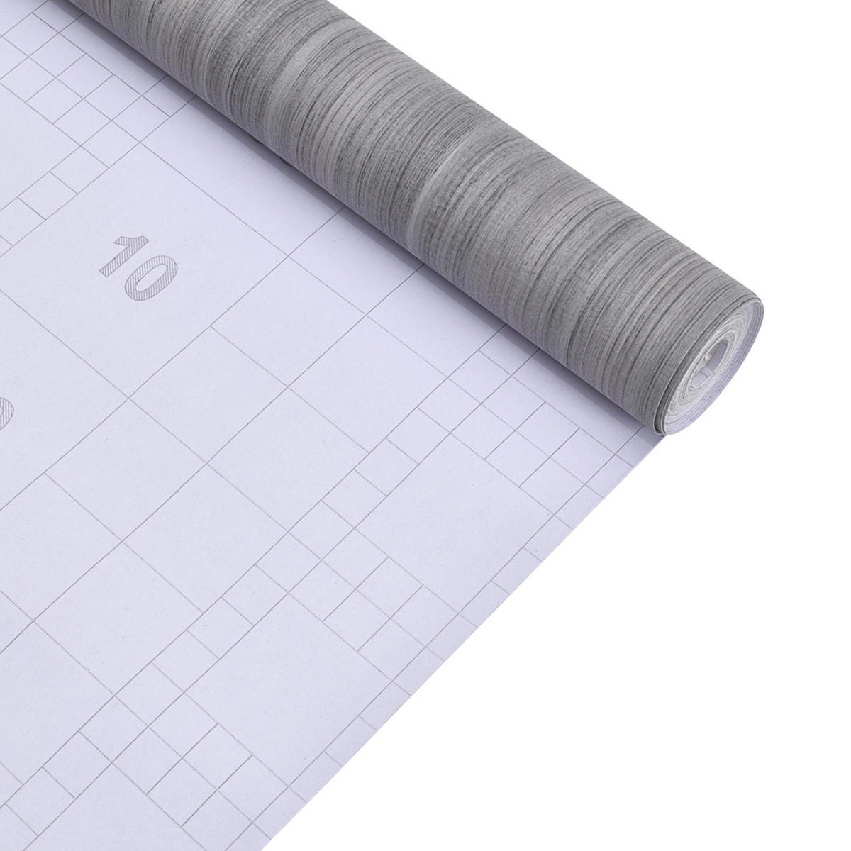 PVC-BODENBELAG Selbstklebender in Holzoptik Grau Einfach zuschneidbar Pflegeleicht Schnelle, werkzeugfreie Verlegung60x1000 cm - Grau, Kunststoff (100/60/1cm) - Livingandhome