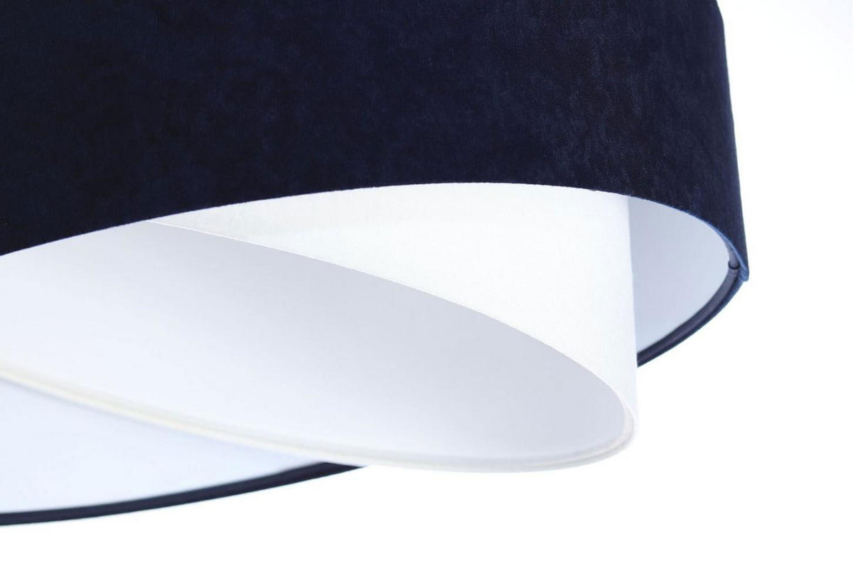 HÄNGELEUCHTE Blau 50/23 cm - Weiß, Kunststoff (50/1/23cm) - ONZENO