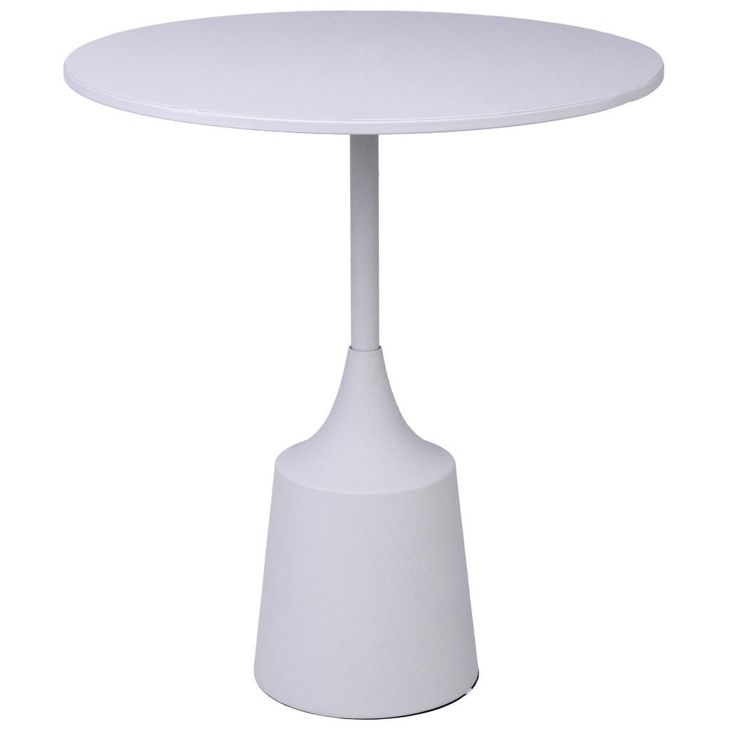 TISCH aus Metall, weiß, 40x44cm - Weiß, Metall (40/40/44cm) - Wanderlust