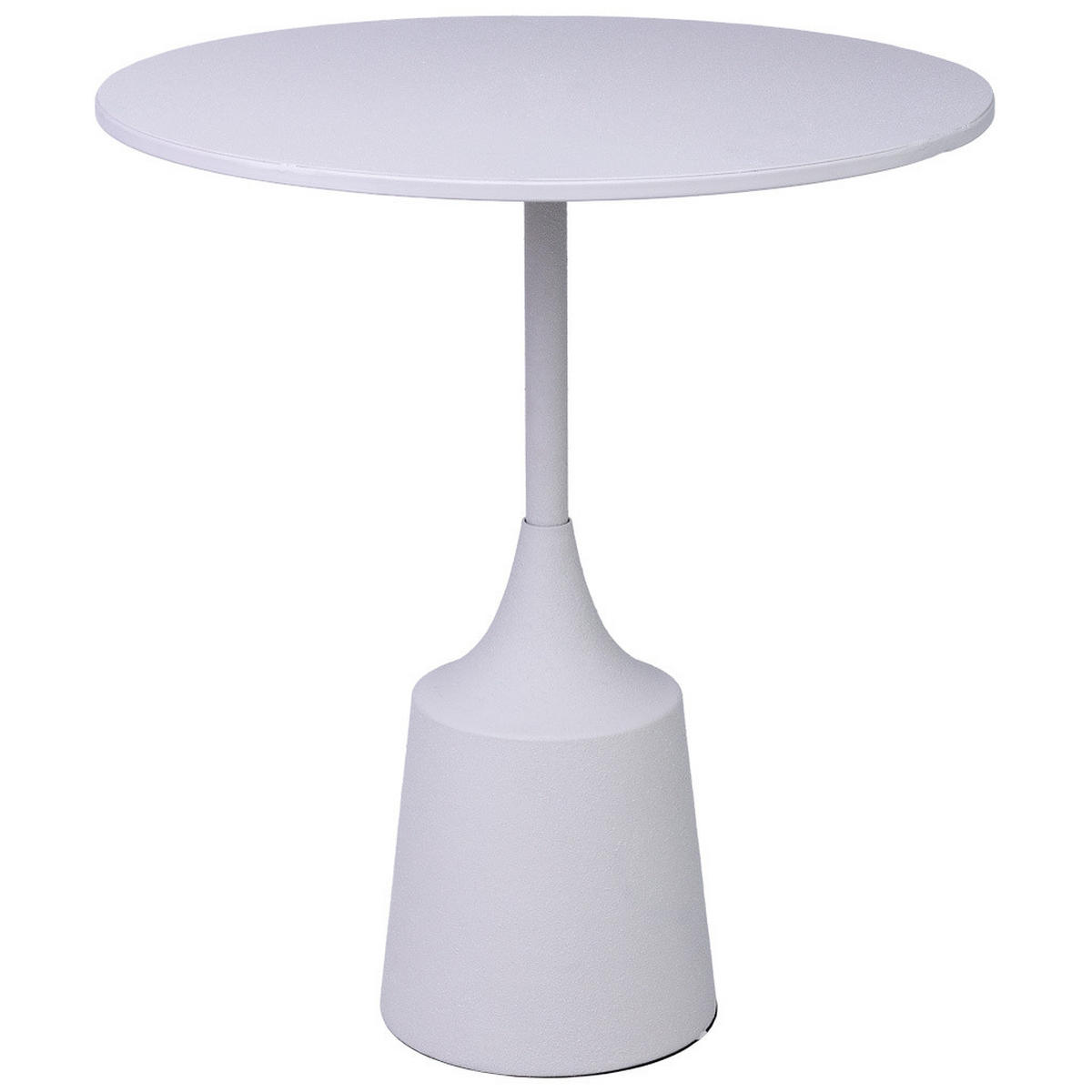 TISCH aus Metall, weiß, 40x44cm - Weiß, Metall (40/40/44cm) - Wanderlust