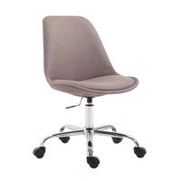 BÜROSTUHL Toulon, Stoff Taupe - Taupe, Textil/Metall (48/52/54cm) - TPFLiving