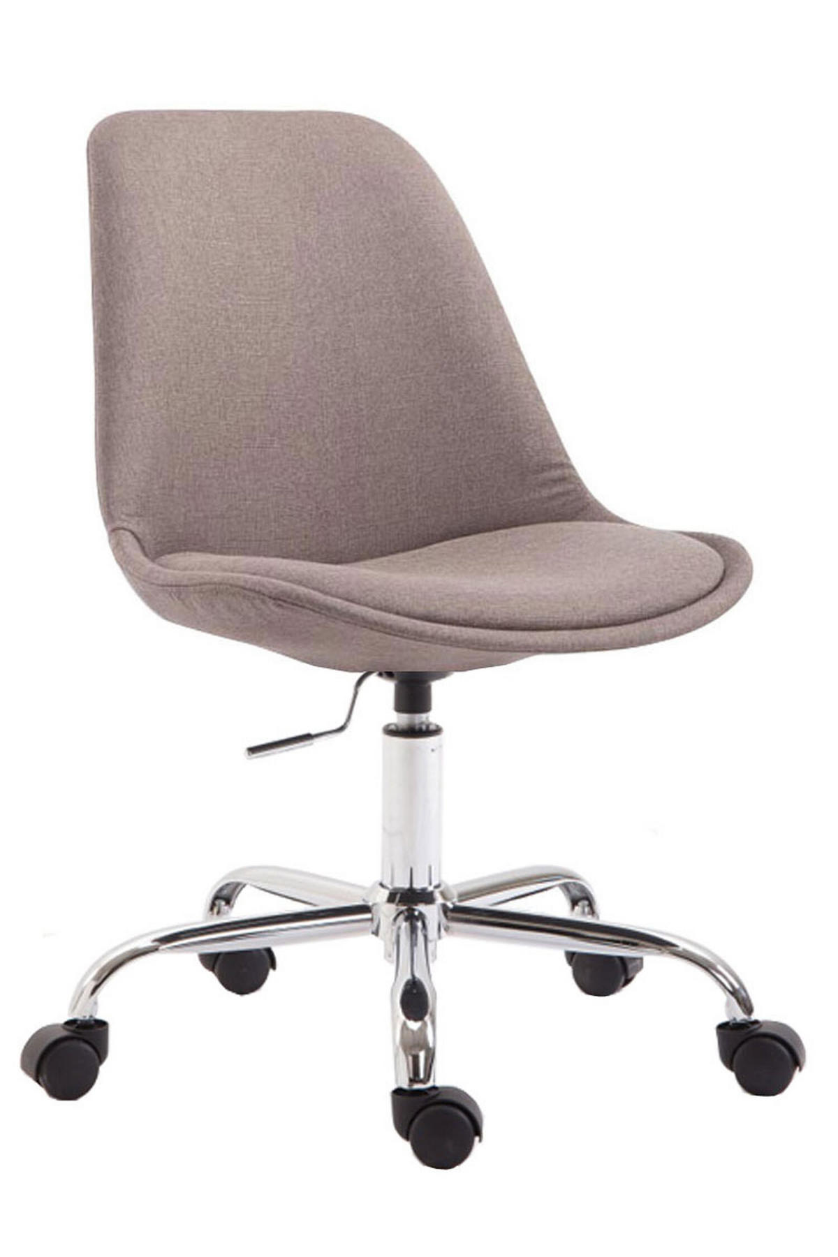BÜROSTUHL Toulon, Stoff Taupe - Taupe, Textil/Metall (48/52/54cm) - TPFLiving