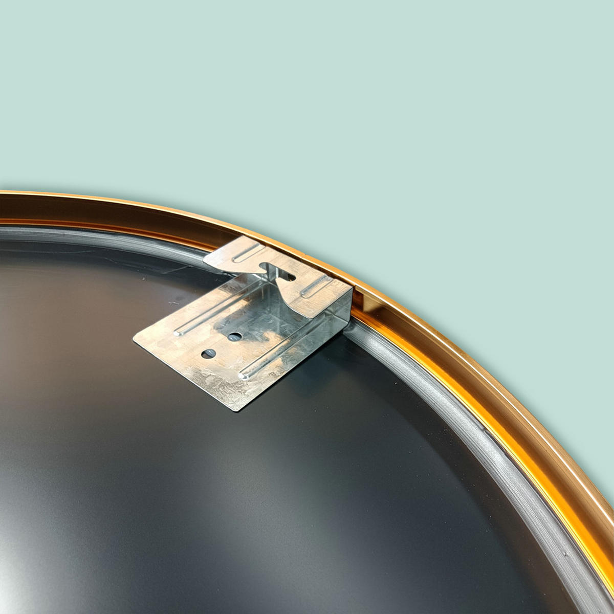 SPIEGEL - Goldfarben, Glas/Metall (50/50/3cm) - Relaxdays