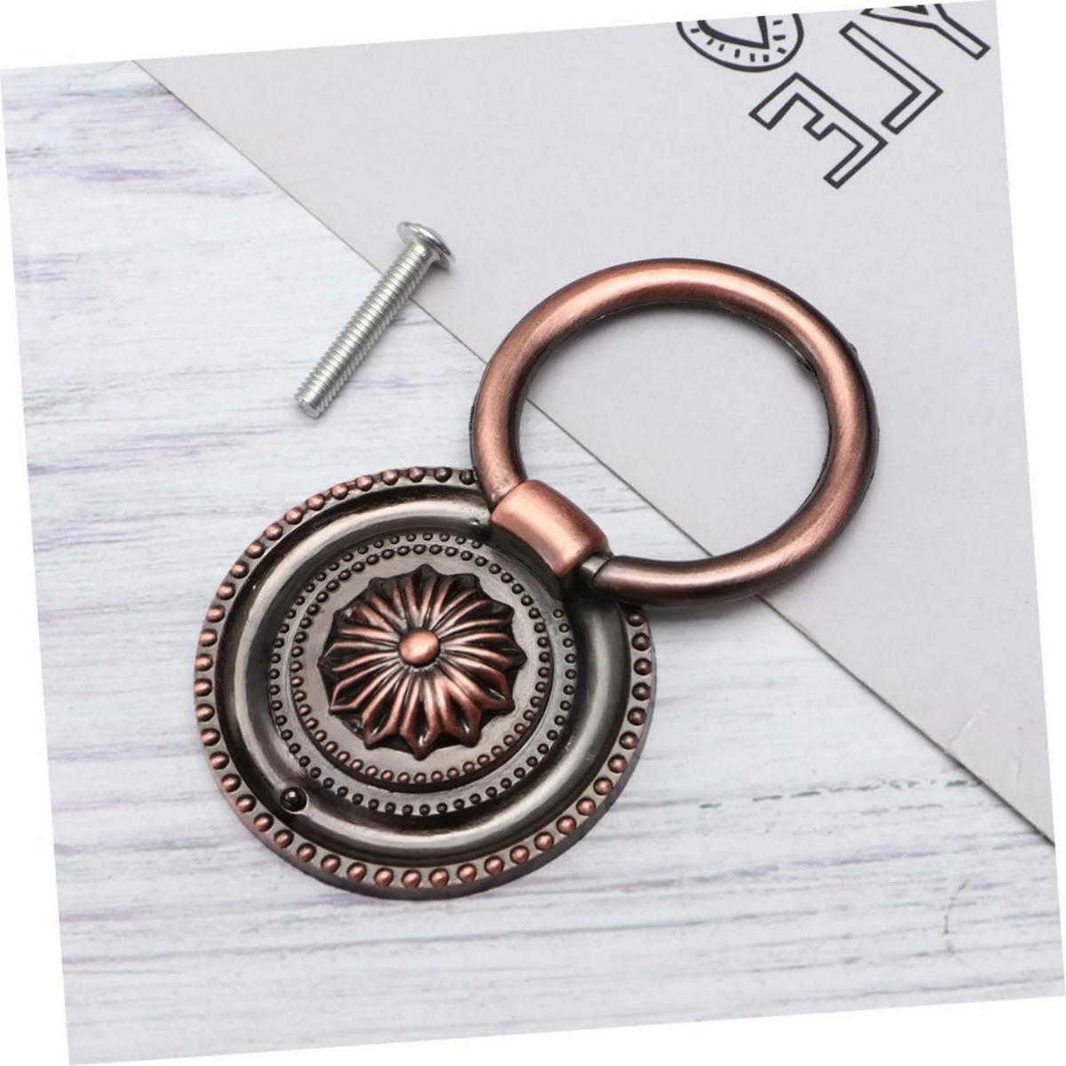 MÖBELGRIFF Bronze Rot 8er-Set - Kupferfarben, Metall (3.7/1/5.2cm)
