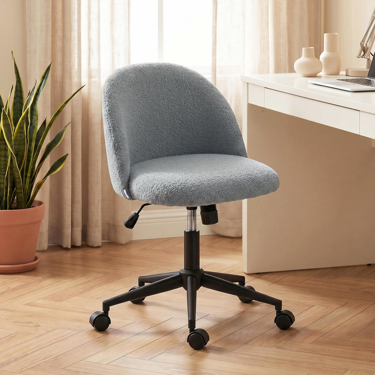BÜROSTUHL Grau 59.0/52.0/84.5 cm - Grau, Textil (52/84.5/59cm)