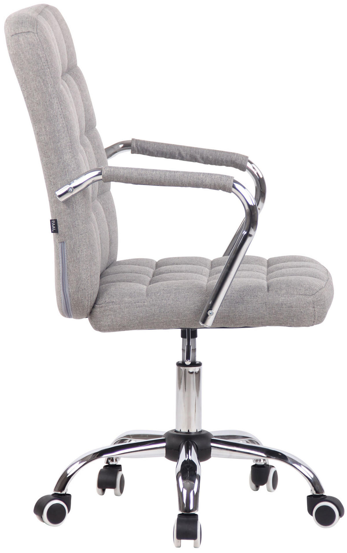 BÜROSTUHL Tenor, Stoff Grau - Grau, Textil/Metall (56/104/60cm) - TPFLiving