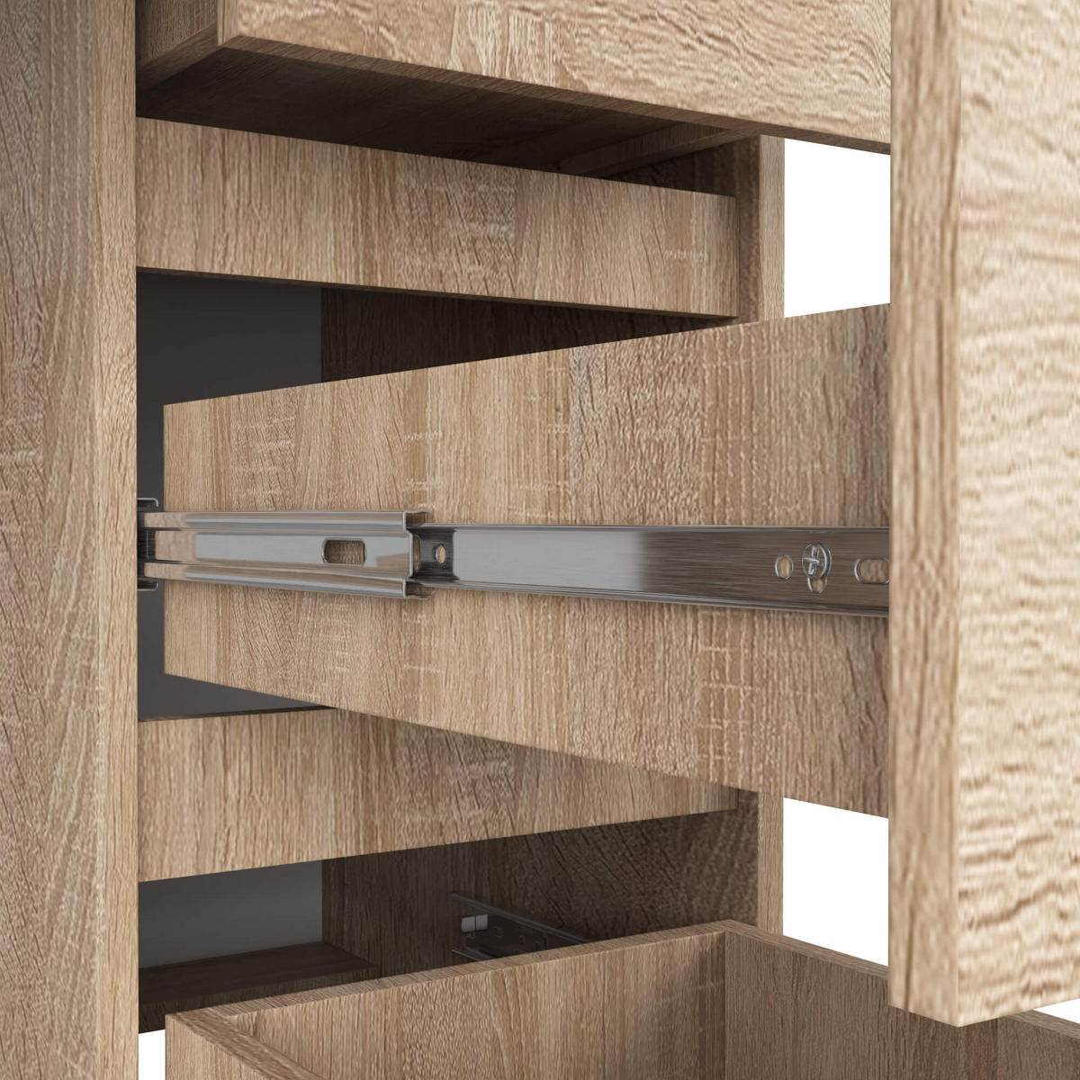 SCHREIBTISCH Sonoma-Eiche 90x50x77 cm - Sonoma Eiche, Holzwerkstoff (50/90/77cm) - Akord