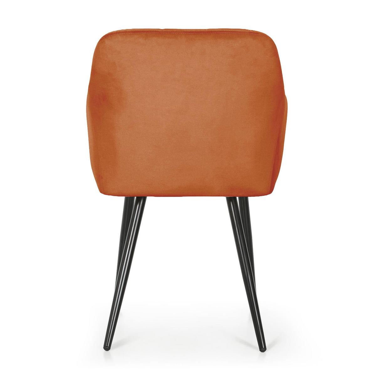 POLSTERSTUHL 4er Set, Metallbeine Bronze, Schwarz 54/82/58 - Schwarz, Textil (54/82/58cm) - RAUMHIRSCH FURNITURE