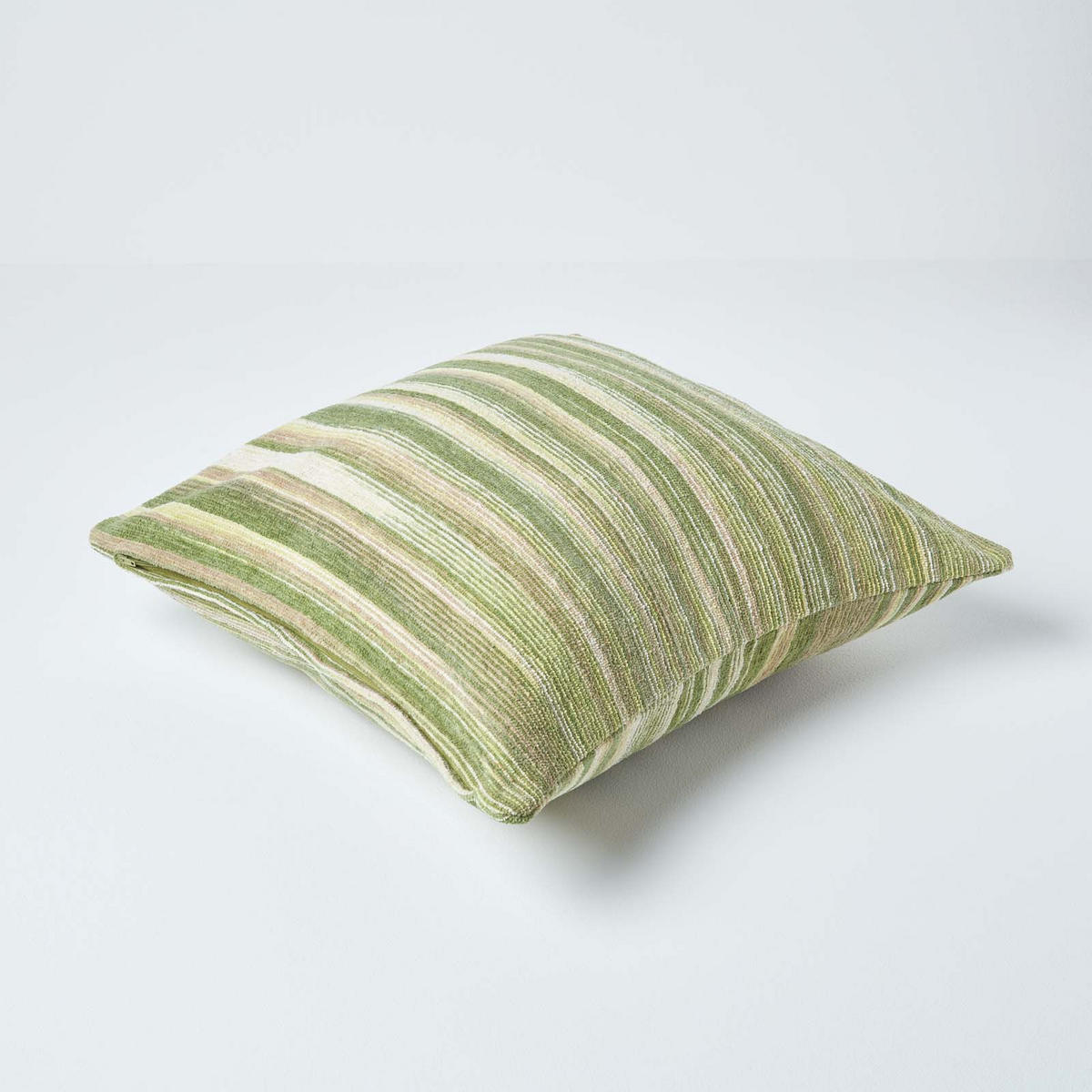 KISSENHÜLLE Chenille Tie Dye grün 60/60 cm - Grün, Textil (60/60cm) - Homescapes