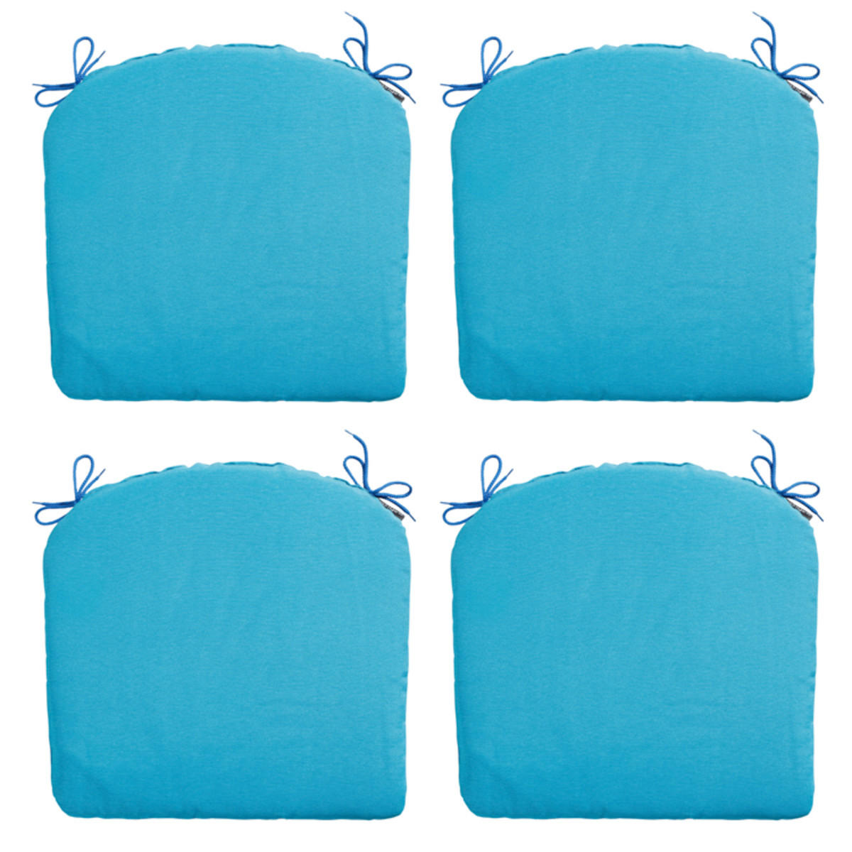 SITZKISSEN Panama 46/48 cm 4er-Set - Hellblau, Textil (48/4/46cm) - Madison