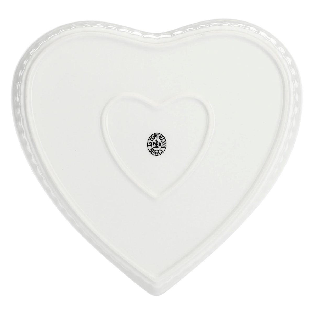 BACKFORM herzförmig 25 × 24 cm Cupido - Multicolor, Keramik (24/5/25cm) - La Porcellana Bianca 