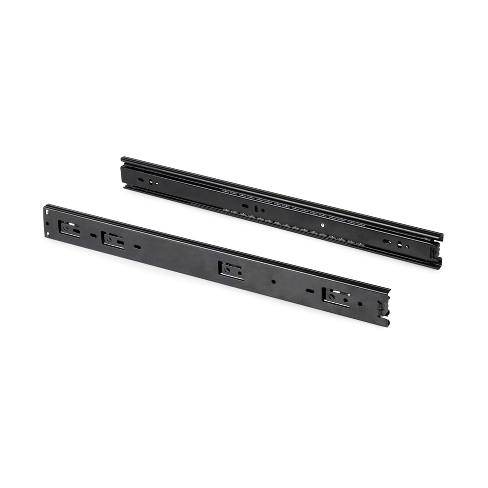 KUGELFÜHRUNGEN Höhe 45mm, Tiefe 250mm, Vollauszug, Schwarz 5er-set - Schwarz, Metall (1.27/5/25cm) - EMUCA