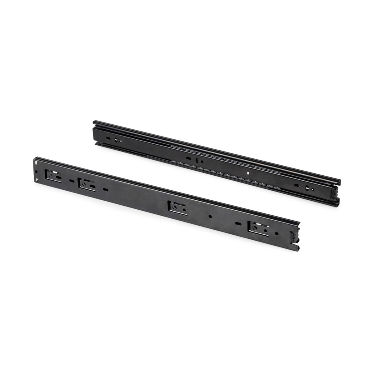 KUGELFÜHRUNGEN Höhe 45mm, Tiefe 250mm, Vollauszug, Schwarz 5er-set - Schwarz, Metall (13/6/30cm) - EMUCA