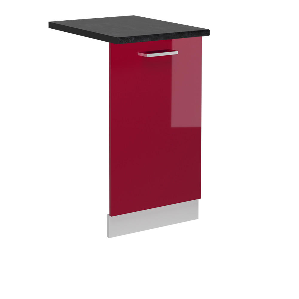 DISKMASKINENS FRONTPANEL R-Line R&ouml;d h&ouml;gblank 45 cm , AP Antracit R&ouml;d, Vit 81.8/45/60 cm
