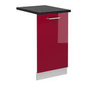 ČELNÍ PANEL MYČKY R-Line Červená vysoký lesk - bílá/červená, kompozitní dřevo (45/81.8/1.6cm) - Vicco