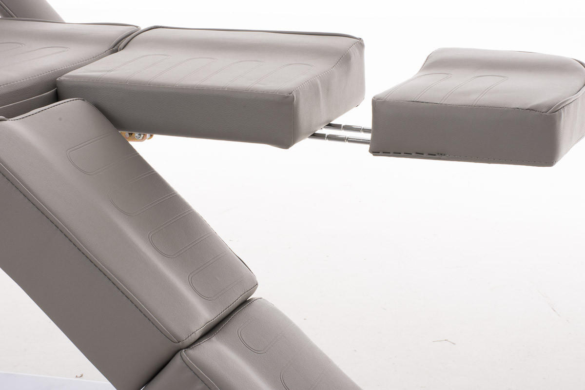 KOSMETIKLIEGE Passau hydraulisch 86x185x185cm Kunstleder Grau Massageliege - Grau, Kunststoff (86/185/185cm) - DELUKE