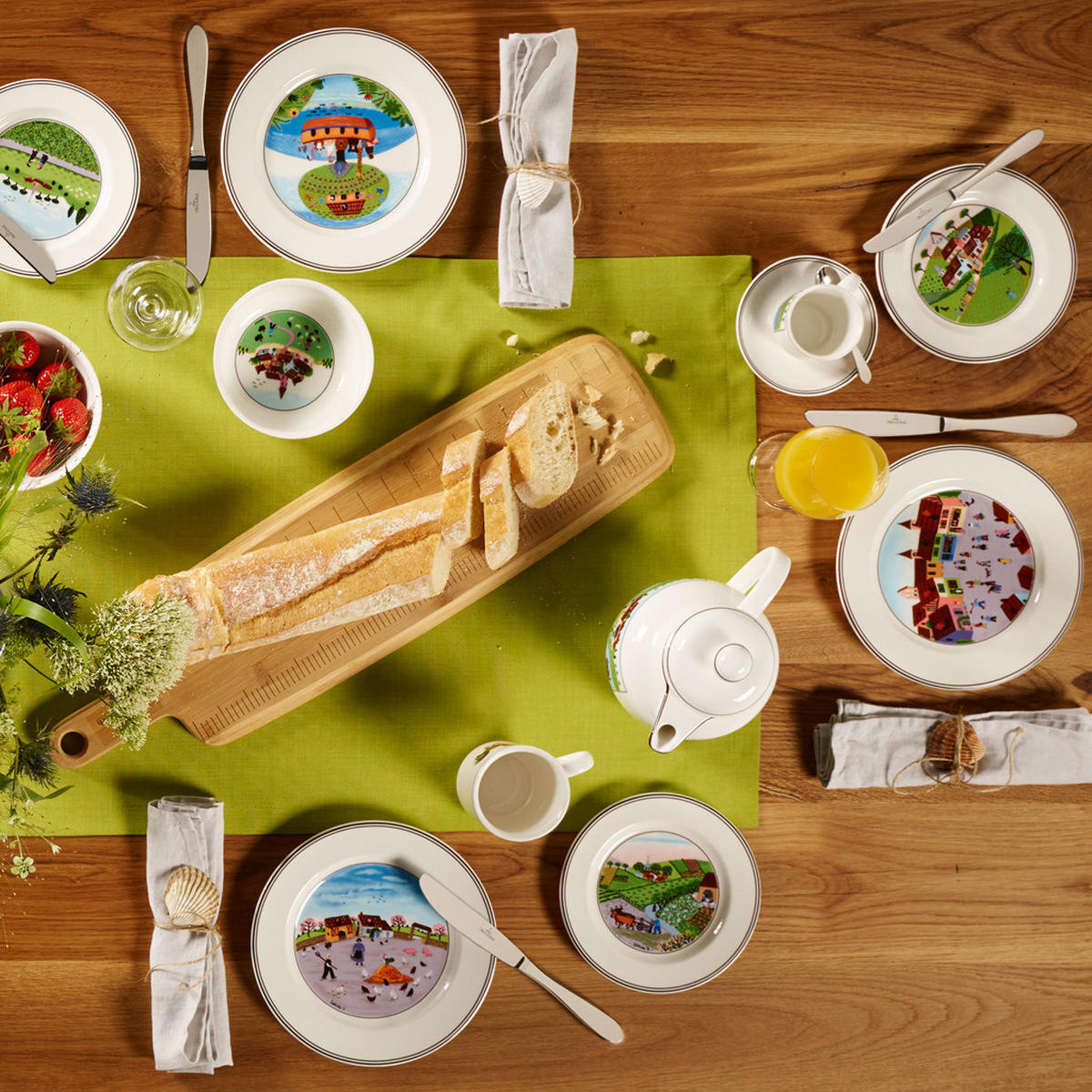 BROTTELLER FELDARBEIT Design Naif bunt ø 17 cm - Multicolor, Keramik (17cm) - Villeroy & Boch