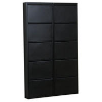 SCHUHKIPPER schwarz - Schwarz, Holzwerkstoff (101/173/16cm) - ebuy24