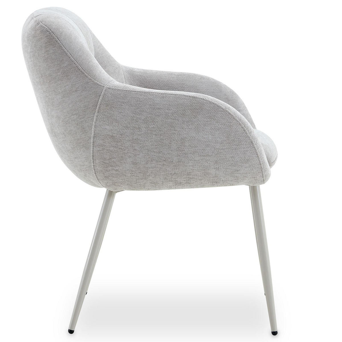 ESSZIMMERSTÜHLE SOMA 2er-Set hellgrau - Hellgrau, Textil (64/83/68cm) - IDIMEX