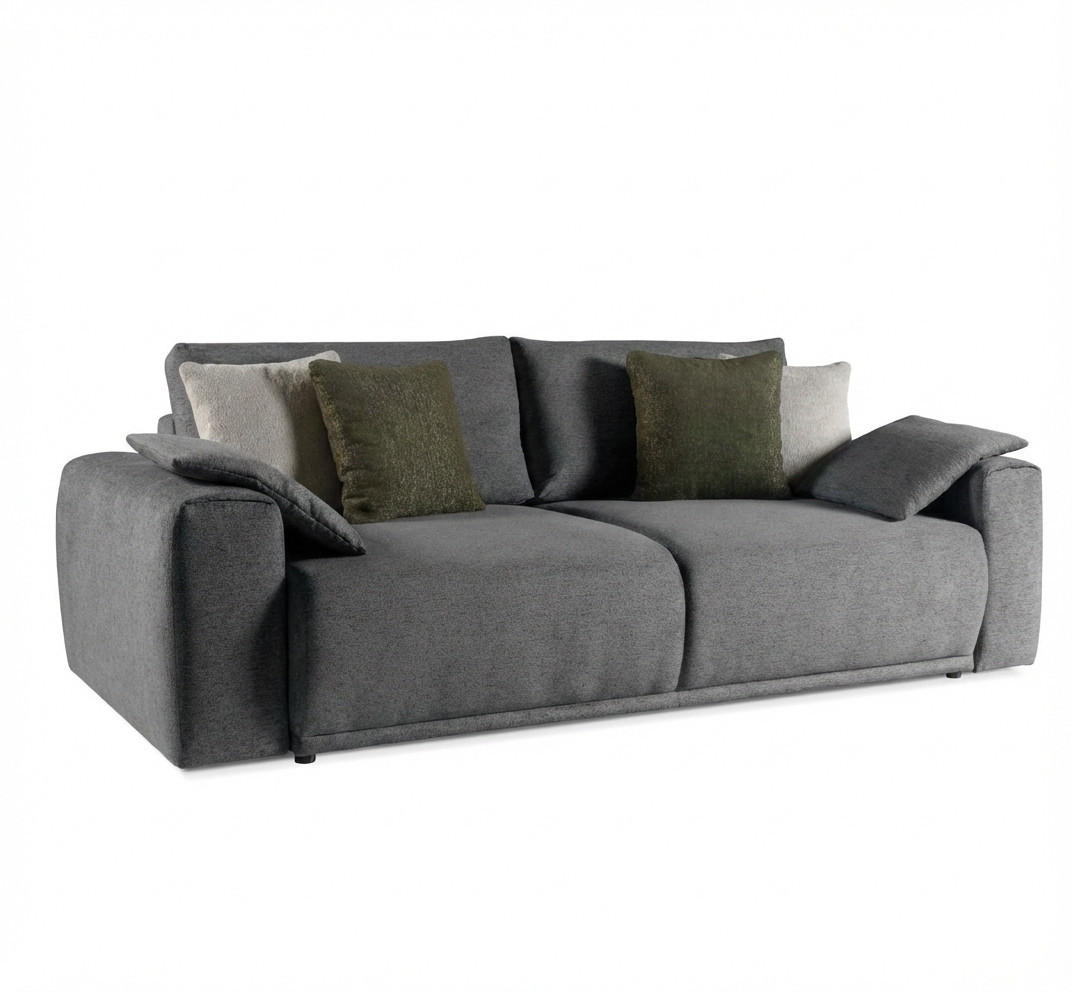 Bettso Sofa Grau 256x100x120 cm