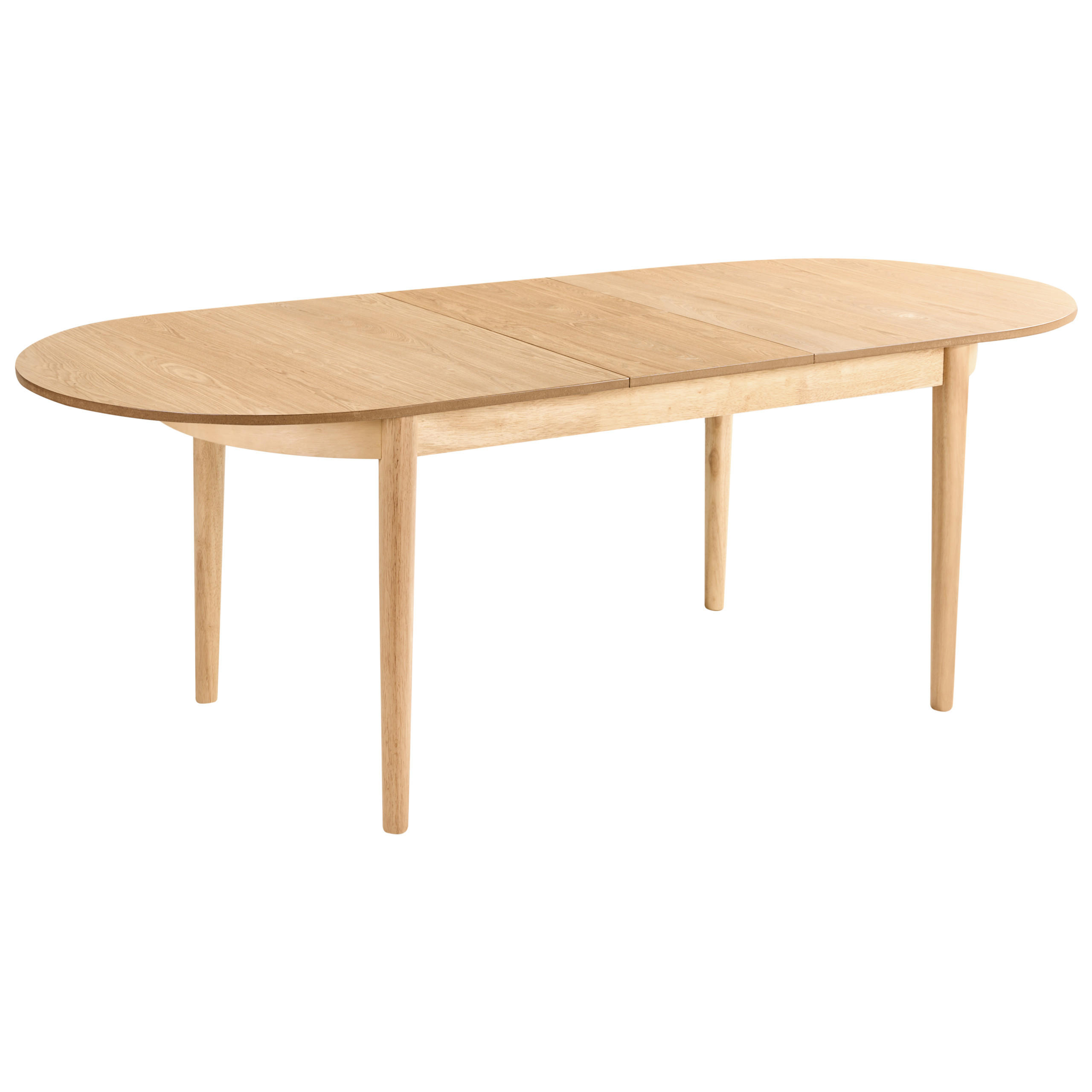 BLAGOVAONSKI STOL izvlačni svijetli jasenovo drvo 180-220/90 cm Larto - svijetlo smeđa, drvni materijal (180/90/76cm) - Beliani