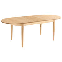 BLAGOVAONSKI STOL izvlačni svijetli jasenovo drvo 180-220/90 cm Larto - svijetlo smeđa, drvni materijal (180/90/76cm) - Beliani