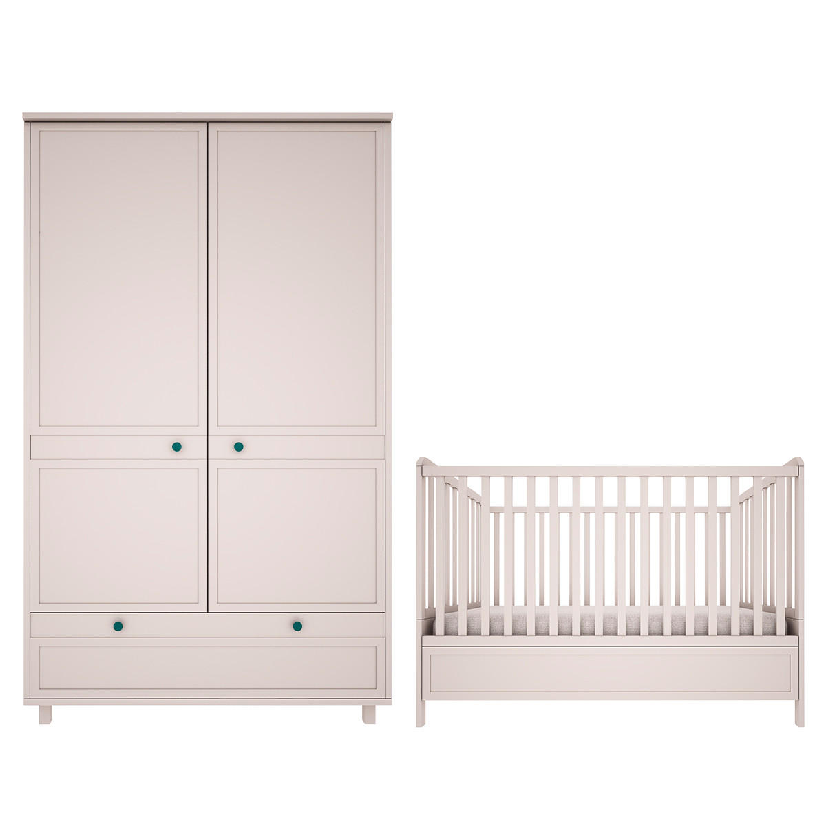 POKOJ PRO MIMINKO 2DÍLNÝ Gabriel Béžová - béžová, kompozitní dřevo (145/103/75cm) - Petits-meubles