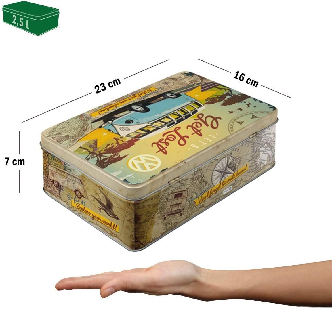 Thumbnail - Nostalgic-Art Vorratsdose, Mehrfarbig, Metall, Rechteckig, 23x7x16 cm, Küchenzubehör, Vorratsbehälter, Vorratsdosen