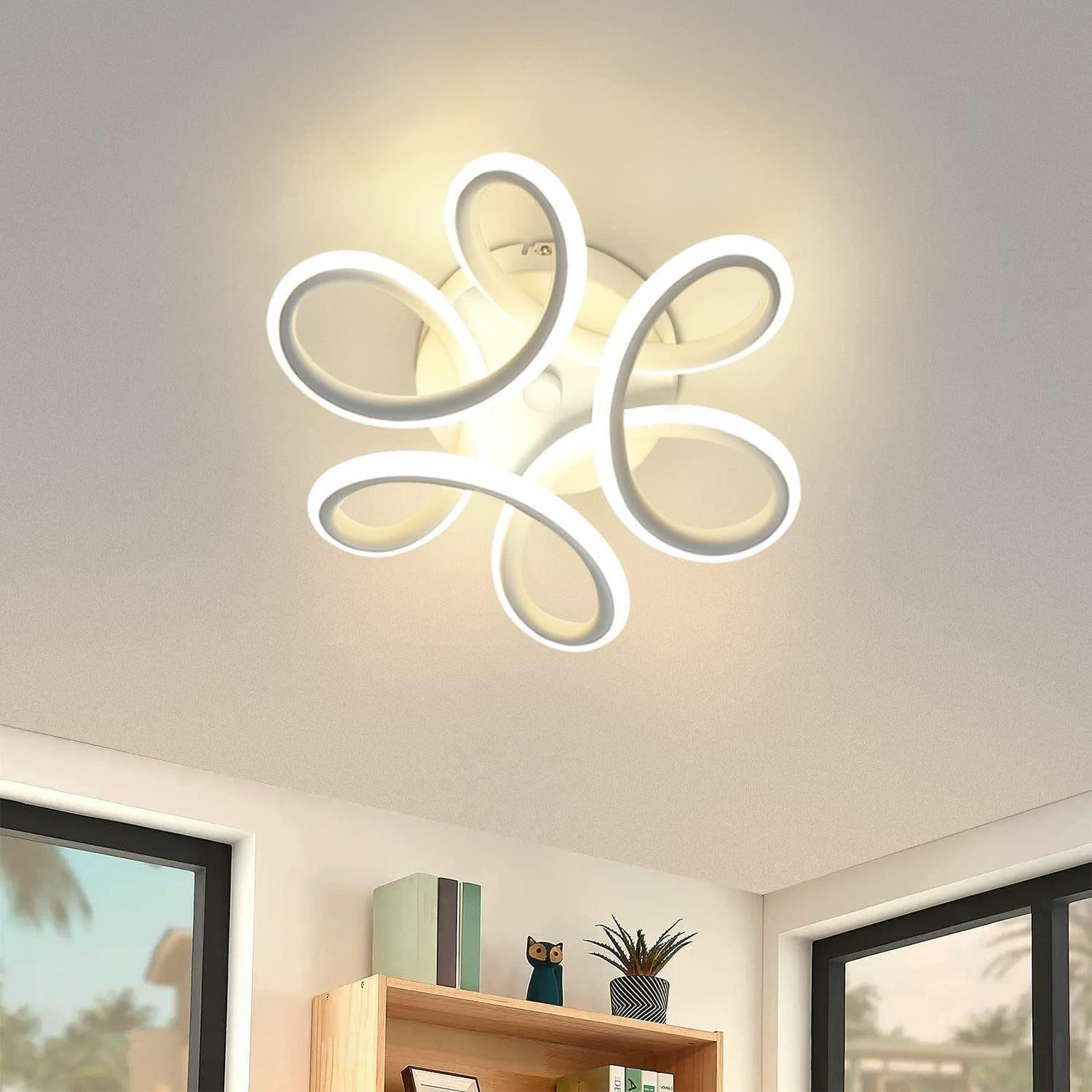 LED-DECKENLEUCHTE Naxis 26/26/9 cm - Weiß, Metall (26/26/9cm) - Nettlife