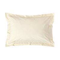 KISSENBEZUG Perkal mit Stehsaum, Fadendichte 200 - Creme, Textil (48/74cm) - Homescapes