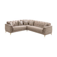 ECKSCHLAFSOFA Sucre Beige - Schenkel gleich lang - Beige, Holzwerkstoff/Kunststoff (315/315cm)