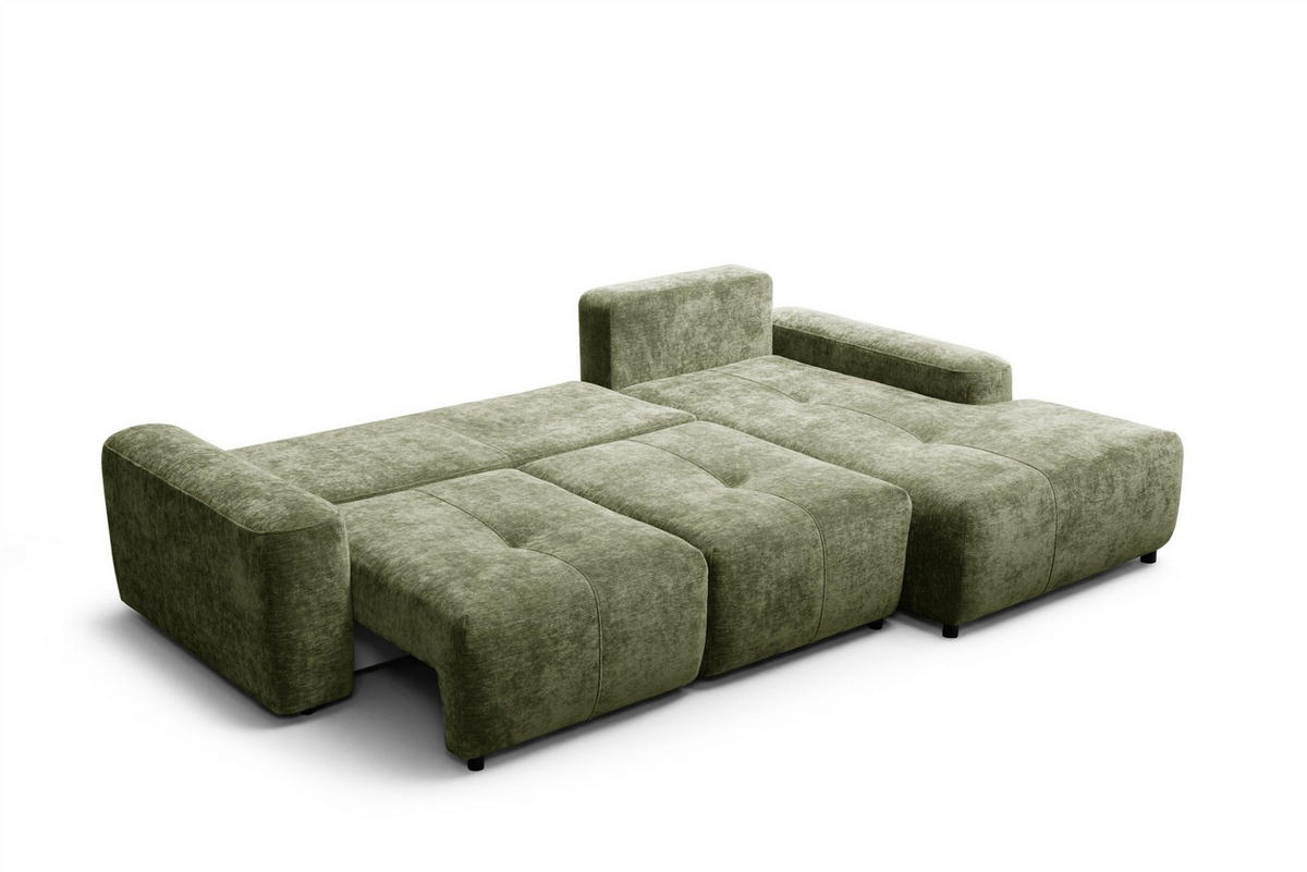 ECKSOFA Argos In Vibe - Grün, Holzwerkstoff/Textil (267/170cm) - Fun Möbel