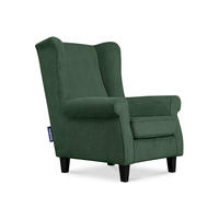 OHRENSESSEL MILES Kord-Bezug Petfriendly, dunkelgrün - Dunkelgrün, Holzwerkstoff/Buchenholz (82/105/97cm) - KONSIMO®