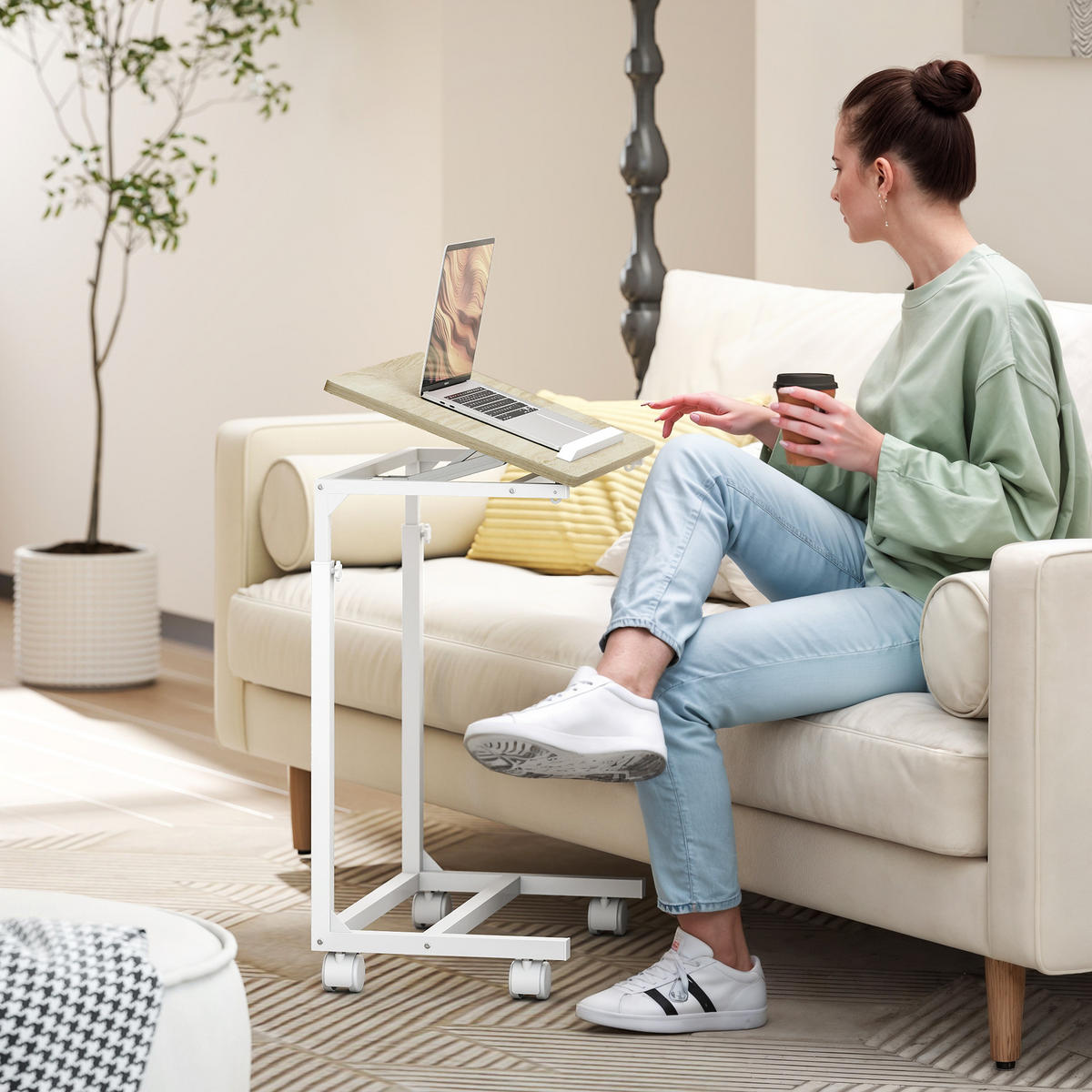 BÜROTISCH Eiche 1 Stück - Eichefarben, Holzwerkstoff (73/48/55cm) - GiPP