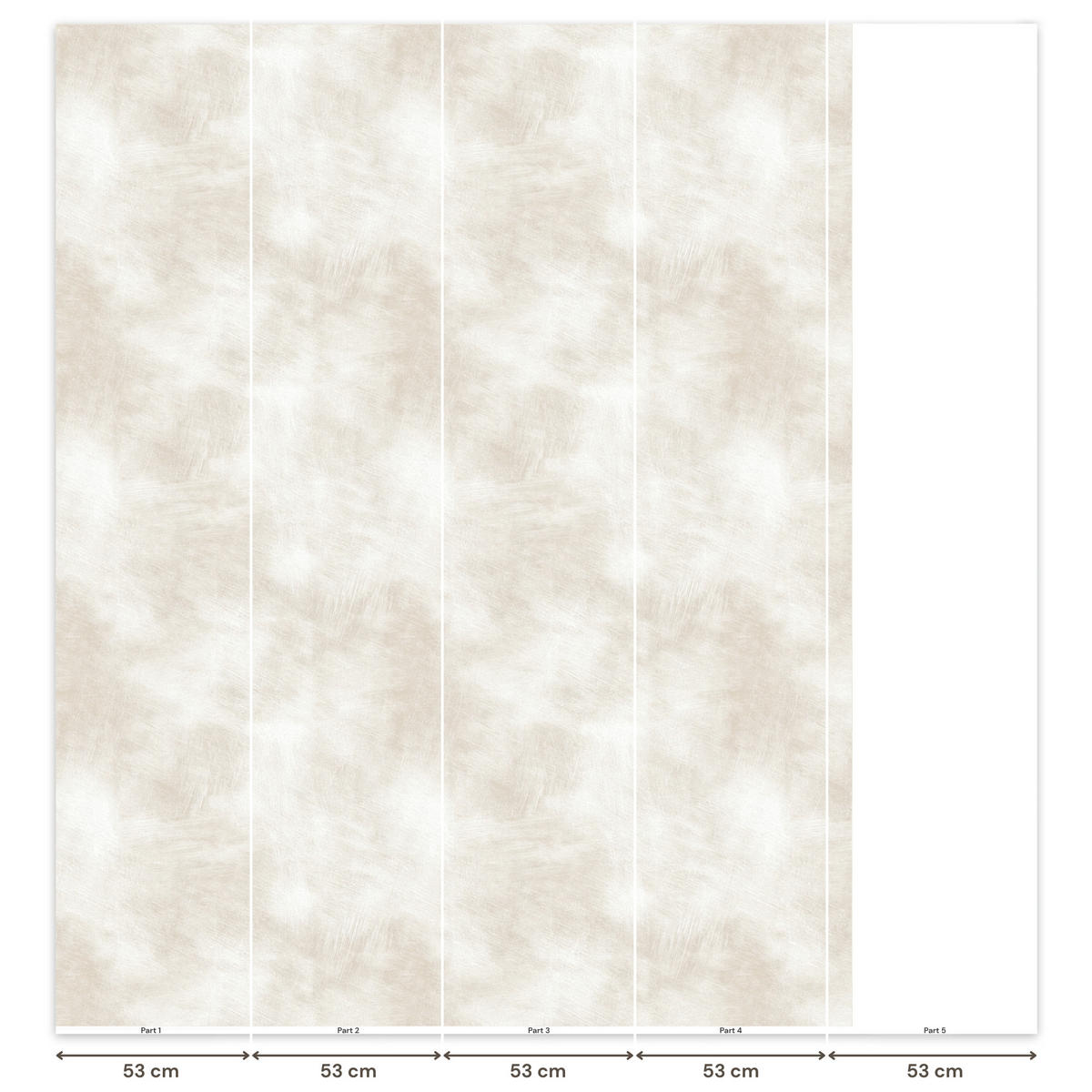TAPETE - Dezent - Textur - Beige - 220x280 cm - Creme, Papier (220/280cm) - OnlyWow