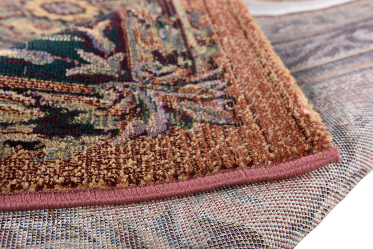 WEBTEPPICH Gabiro 856 200x200 cm - Rostfarben, Textil (200/200cm) - THEKO