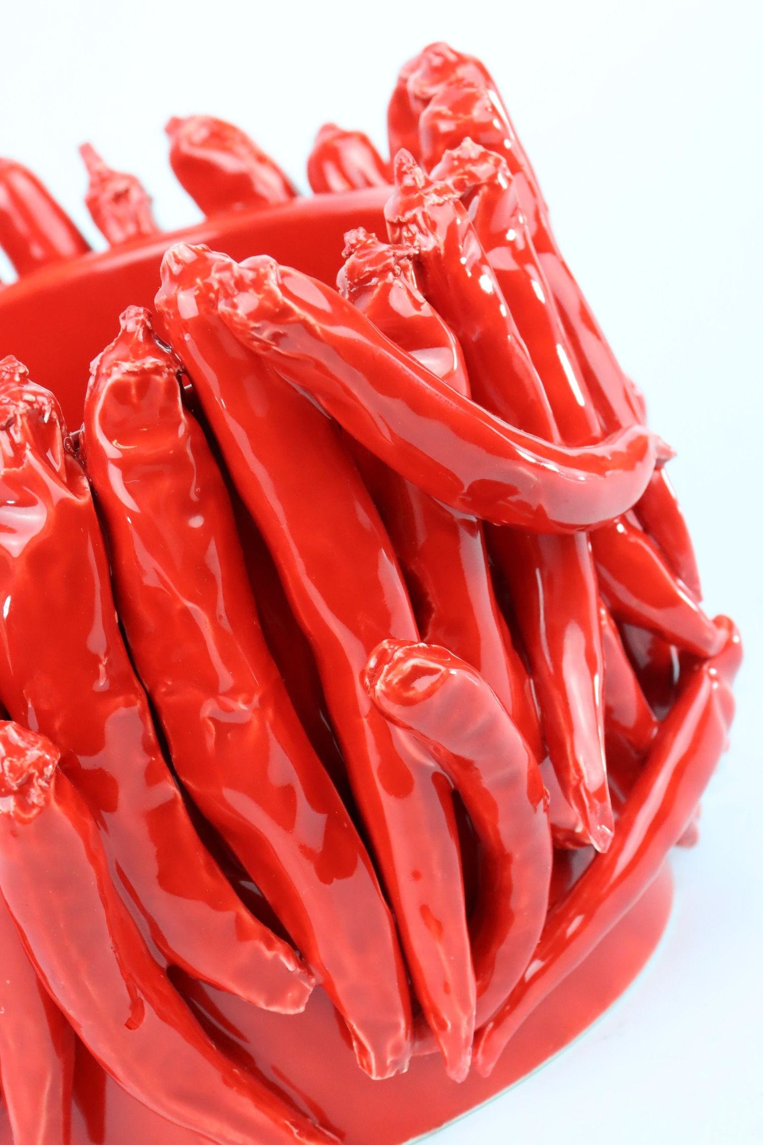 ÜBERTOPF Chilli - Rot, Keramik (17.5/14.5/17.5cm) - FURNARO