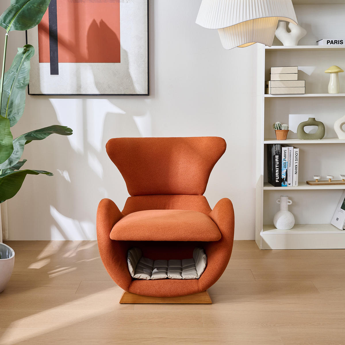 LOUNGESSESSEL Walhai Design Haustier Einzelsofa - Terracotta, Textil (66/76/66cm) - FLIEKS